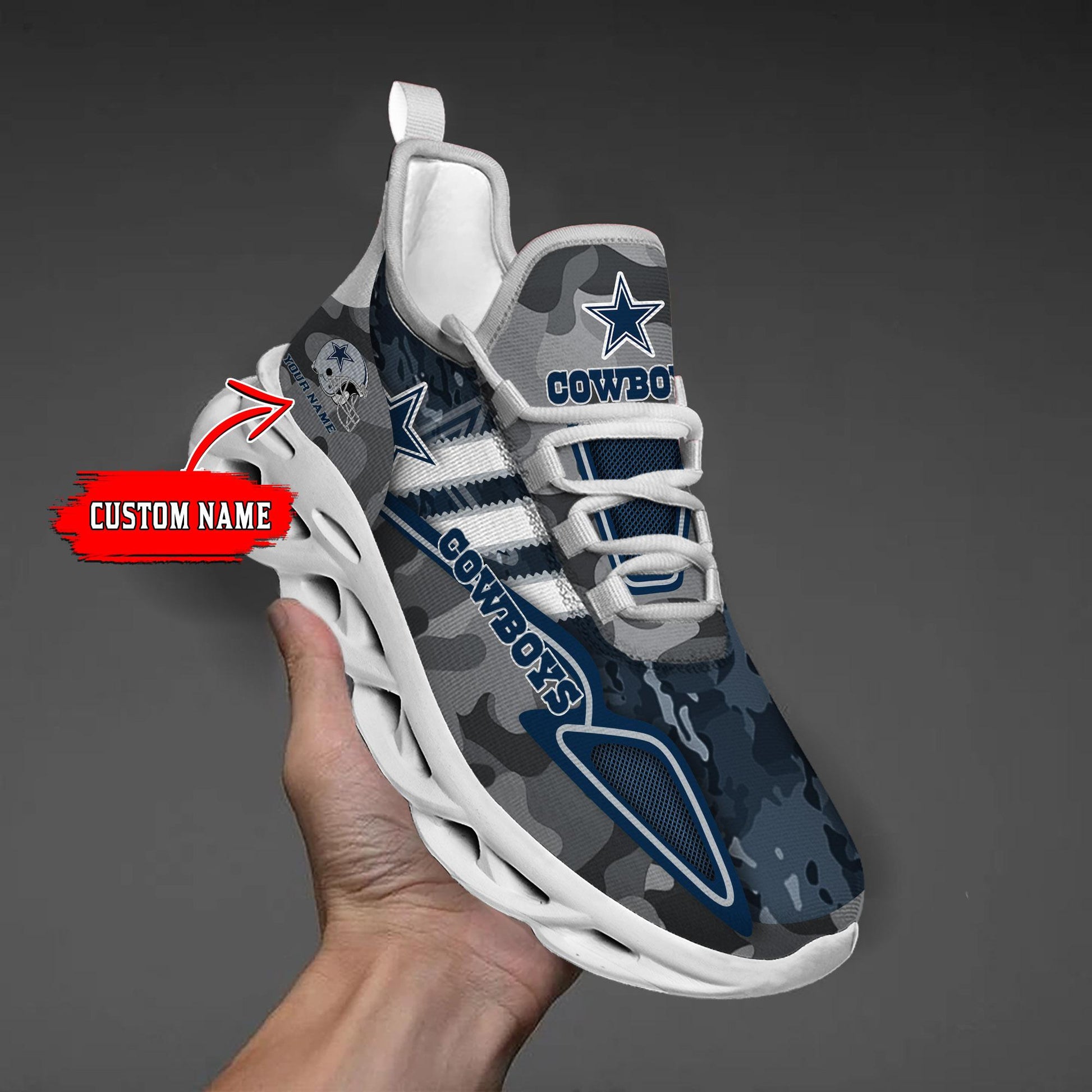 FoxnFish Dallas Cowboys Max Soul Shoes Sneakers For Men And Women