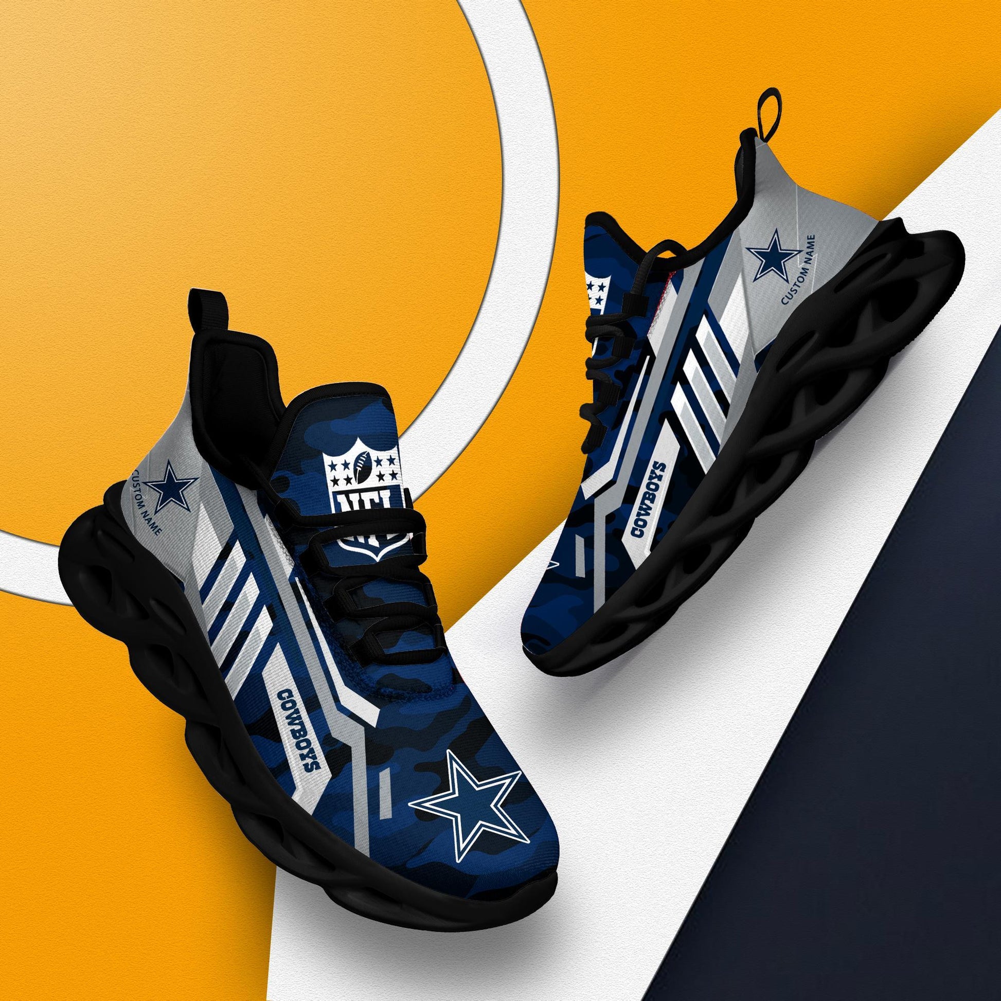 FoxnFish Dallas Cowboys Max Soul Shoes Sneakers For Men And Women