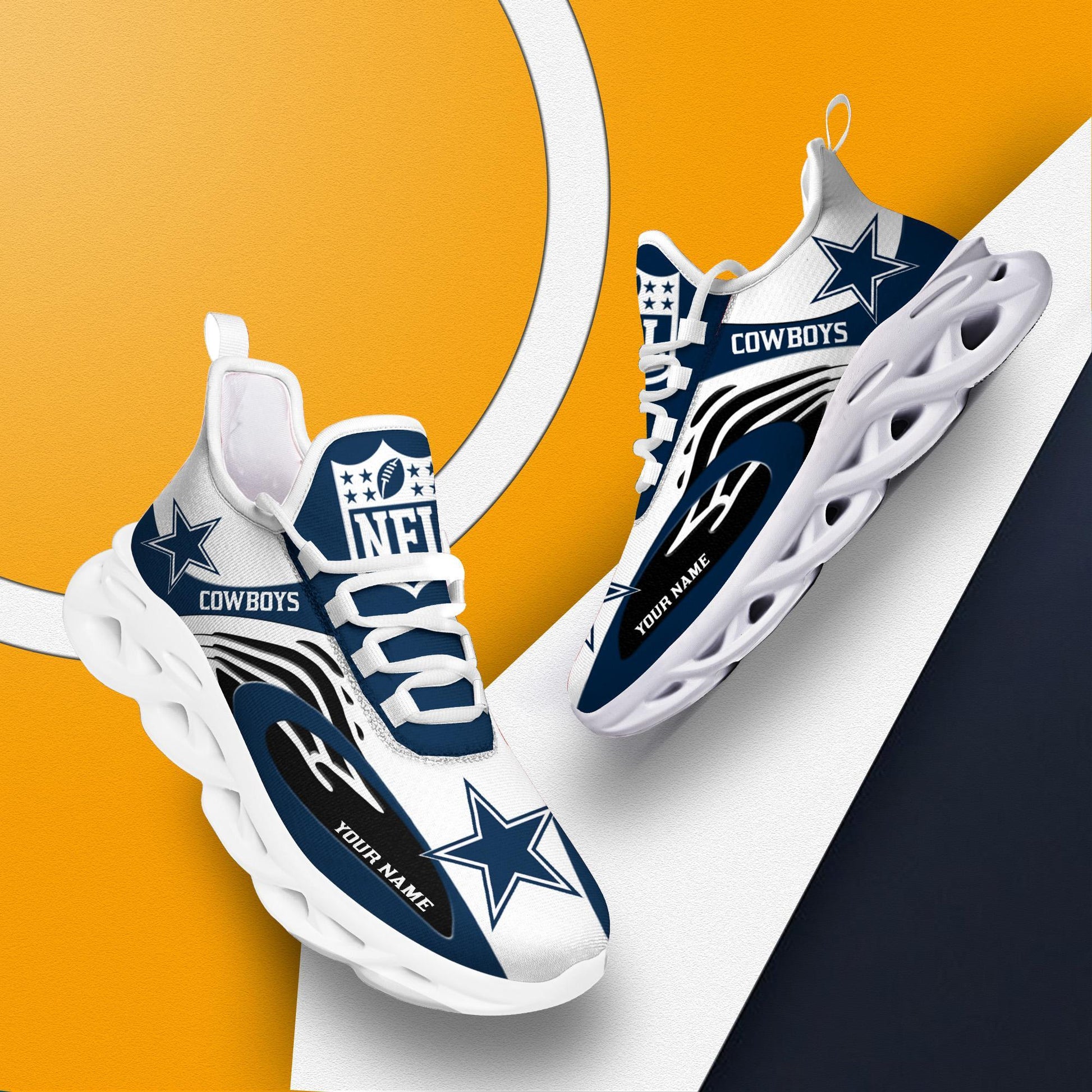 FoxnFish Dallas Cowboys Max Soul Shoes Sneakers For Men And Women