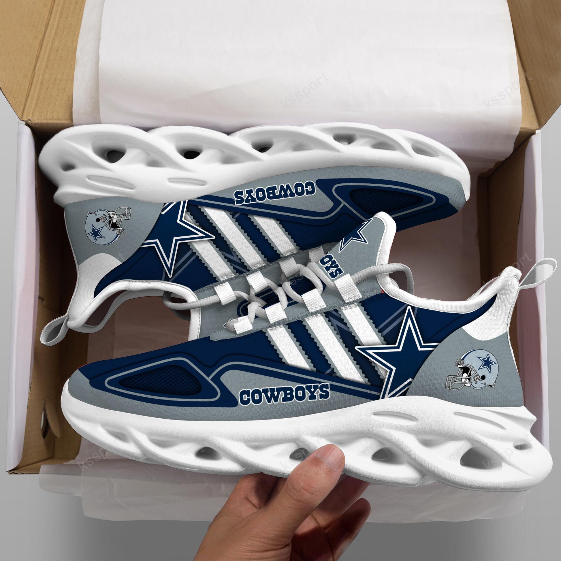 FoxnFish Dallas Cowboys Max Soul Shoes Sneakers For Men And Women