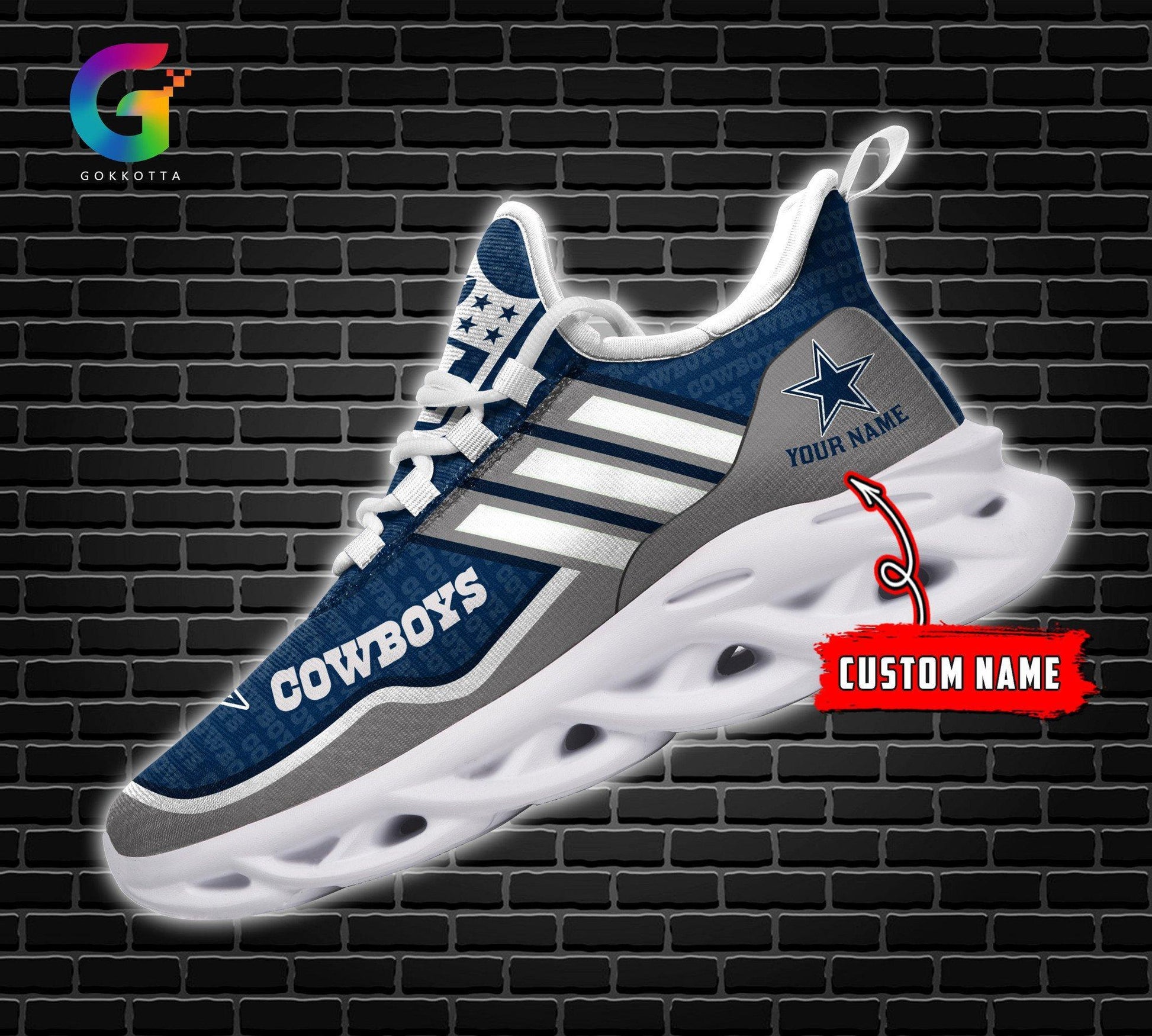 FoxnFish Dallas Cowboys Max Soul Shoes Sneakers For Men And Women