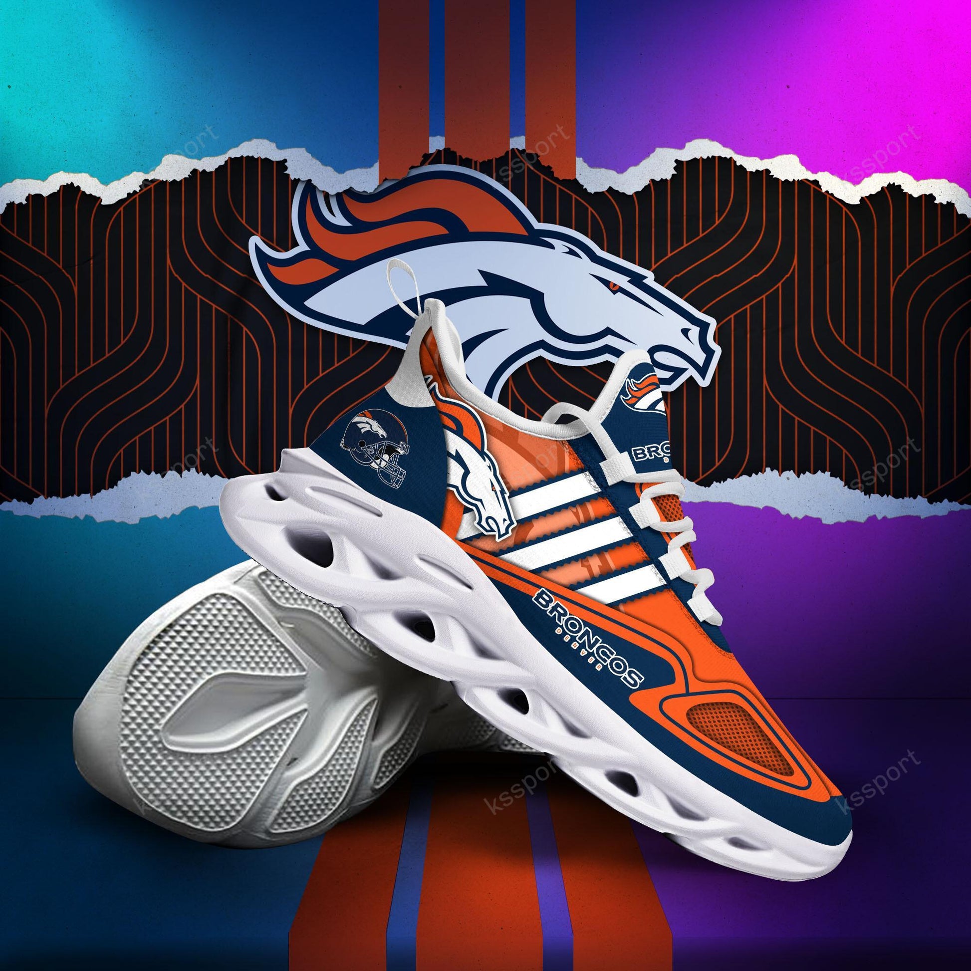 FoxnFish Denver Broncos Max Soul Shoes Sneakers For Men And Women