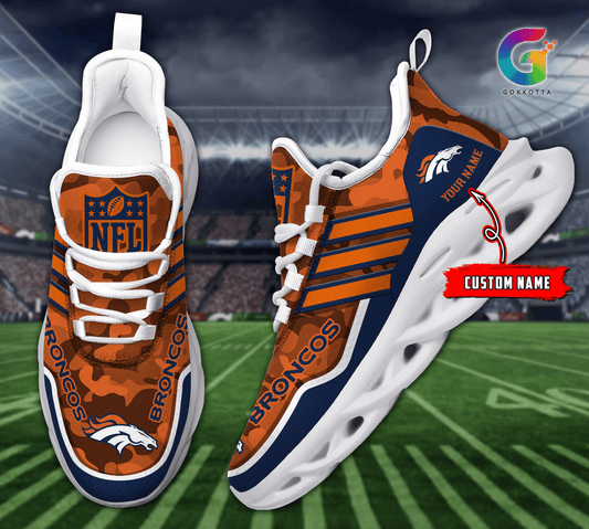 FoxnFish Denver Broncos Max Soul Shoes Sneakers For Men And Women