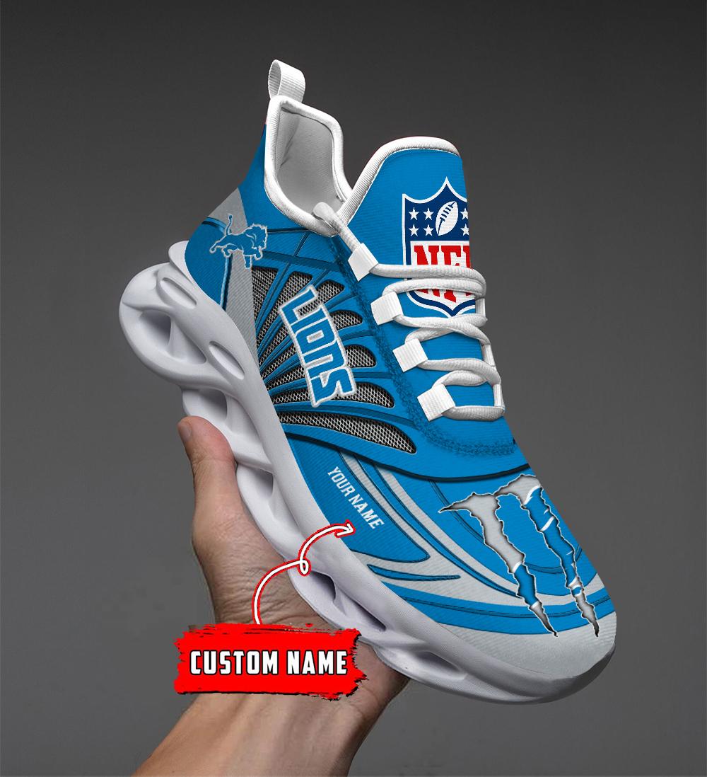 FoxnFish Detroit Lions Max Soul Shoes Sneakers For Men And Women