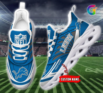 FoxnFish Detroit Lions Max Soul Shoes Sneakers For Men And Women