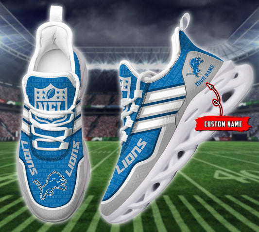 FoxnFish Detroit Lions Max Soul Shoes Sneakers For Men And Women