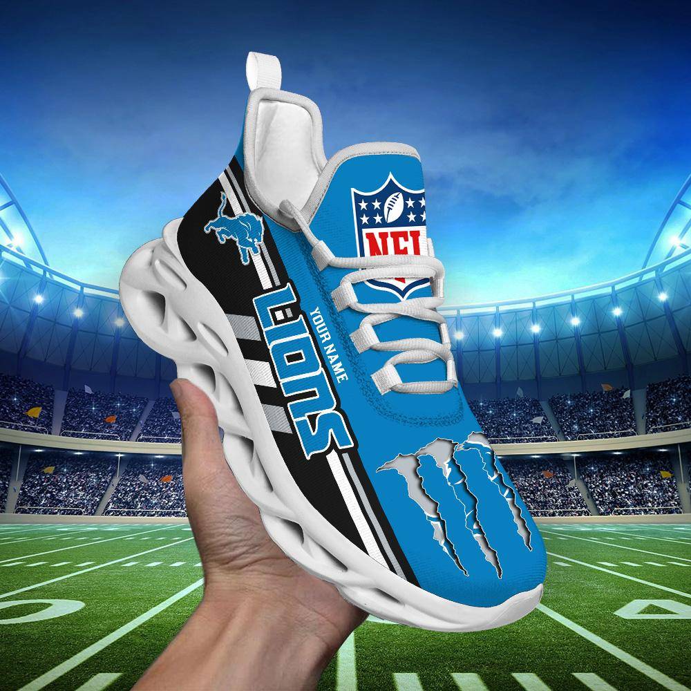 FoxnFish Detroit Lions Max Soul Shoes Sneakers For Men And Women