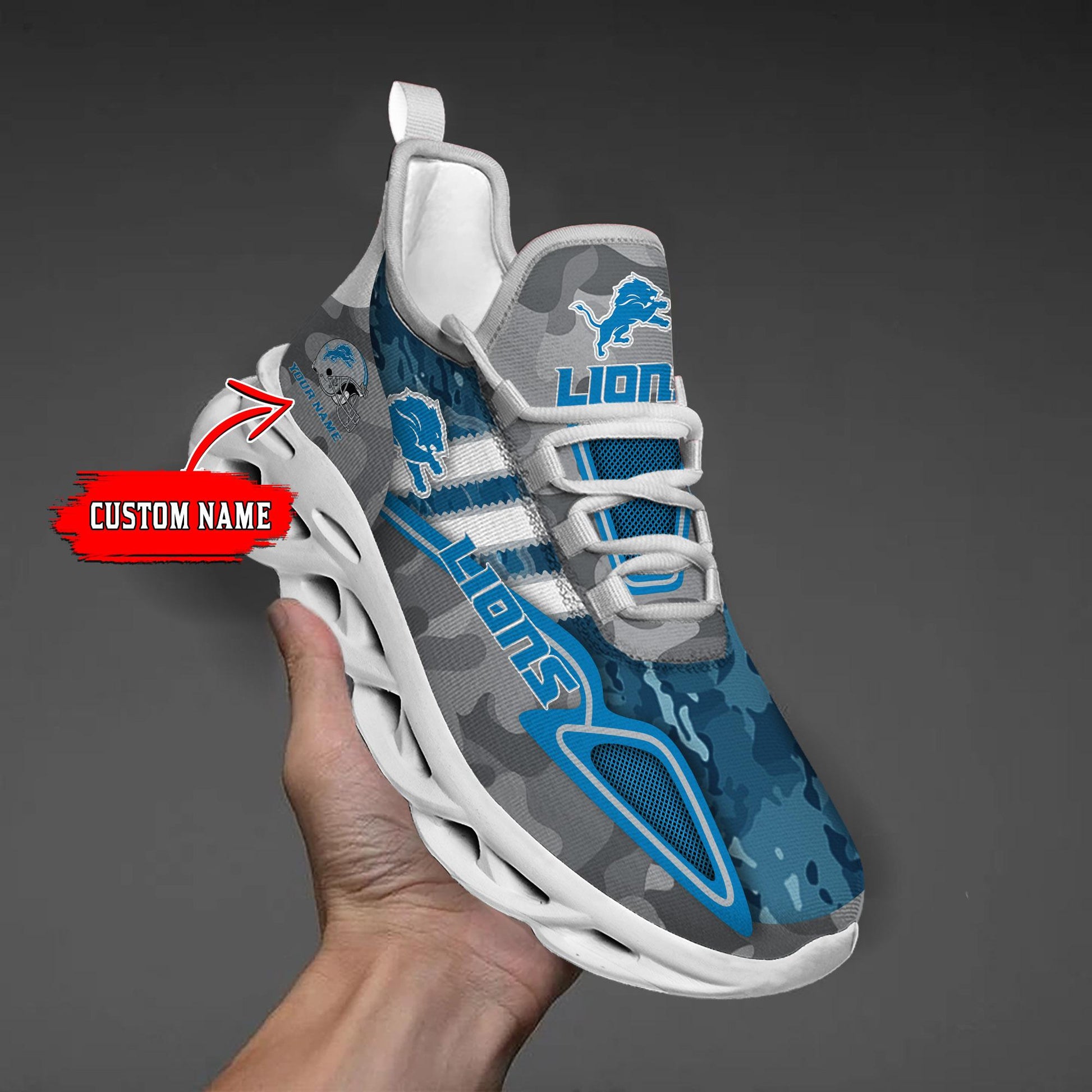 FoxnFish Detroit Lions Max Soul Shoes Sneakers For Men And Women