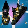 FoxnFish Green Bay Packers Max Soul Shoes Sneakers For Men And Women