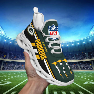 FoxnFish Green Bay Packers Max Soul Shoes Sneakers For Men And Women