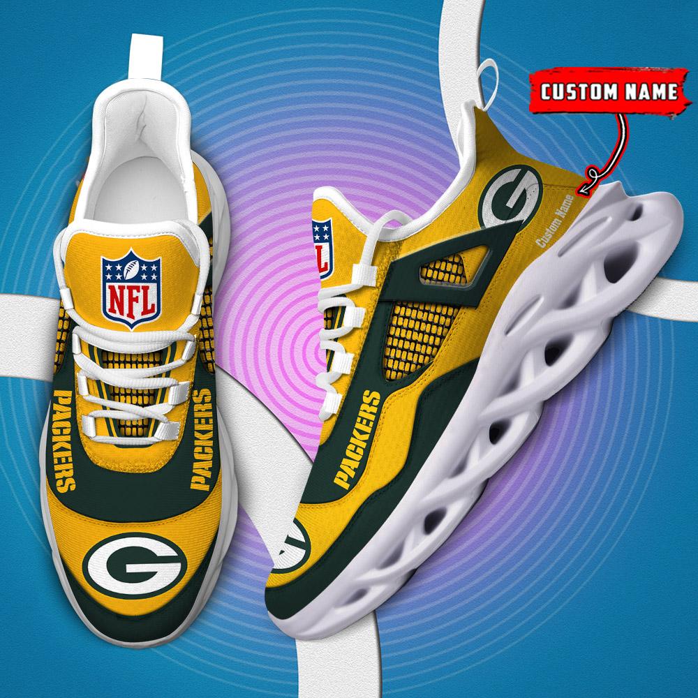 FoxnFish Green Bay Packers Max Soul Shoes Sneakers For Men And Women