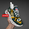 FoxnFish Green Bay Packers Max Soul Shoes Sneakers For Men And Women