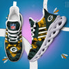 FoxnFish Green Bay Packers Max Soul Shoes Sneakers For Men And Women