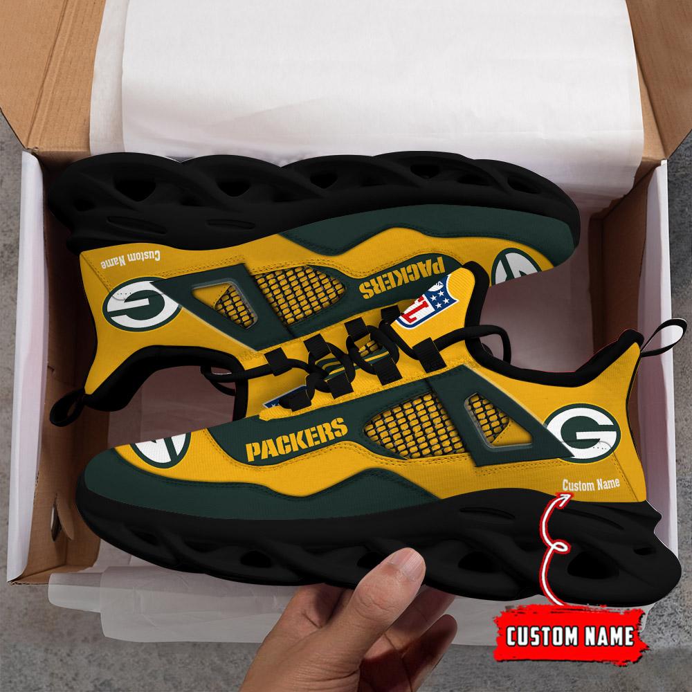 FoxnFish Green Bay Packers Max Soul Shoes Sneakers For Men And Women