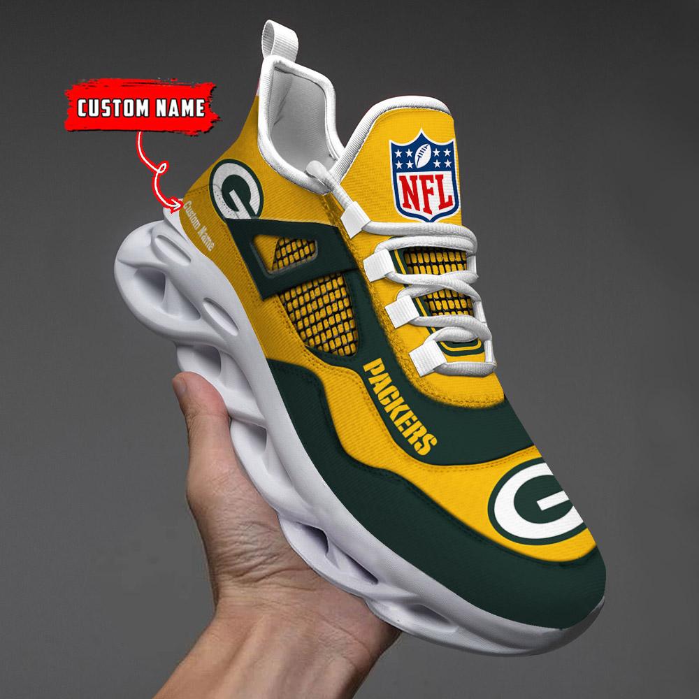 FoxnFish Green Bay Packers Max Soul Shoes Sneakers For Men And Women