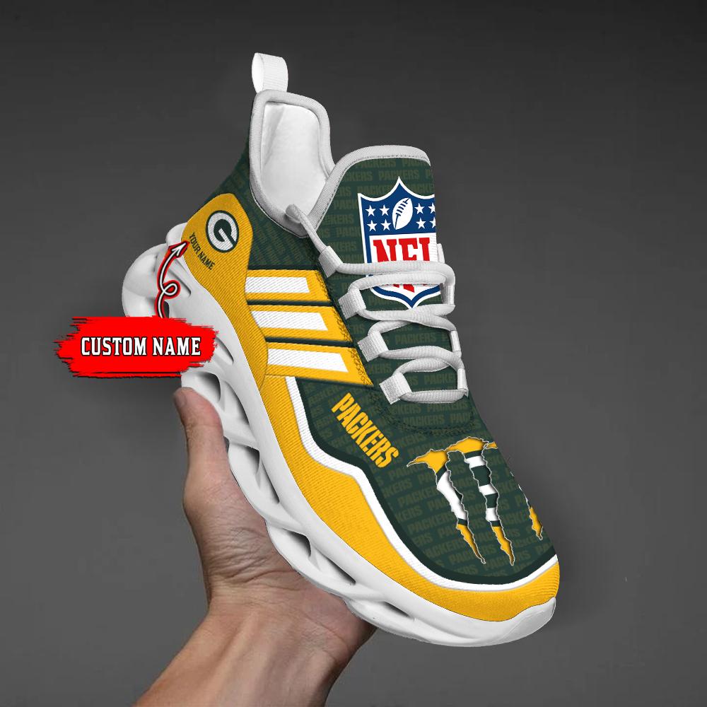 Arcticfootwear Green Bay Packers Max Soul Shoes Sneakers For Men And Women