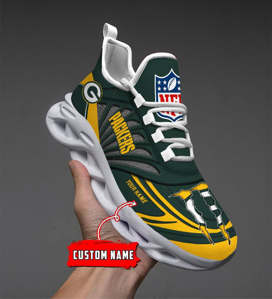 FoxnFish Green Bay Packers Max Soul Shoes Sneakers For Men And Women