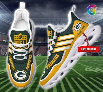 FoxnFish Green Bay Packers Max Soul Shoes Sneakers For Men And Women