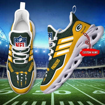 FoxnFish Green Bay Packers Max Soul Shoes Sneakers For Men And Women