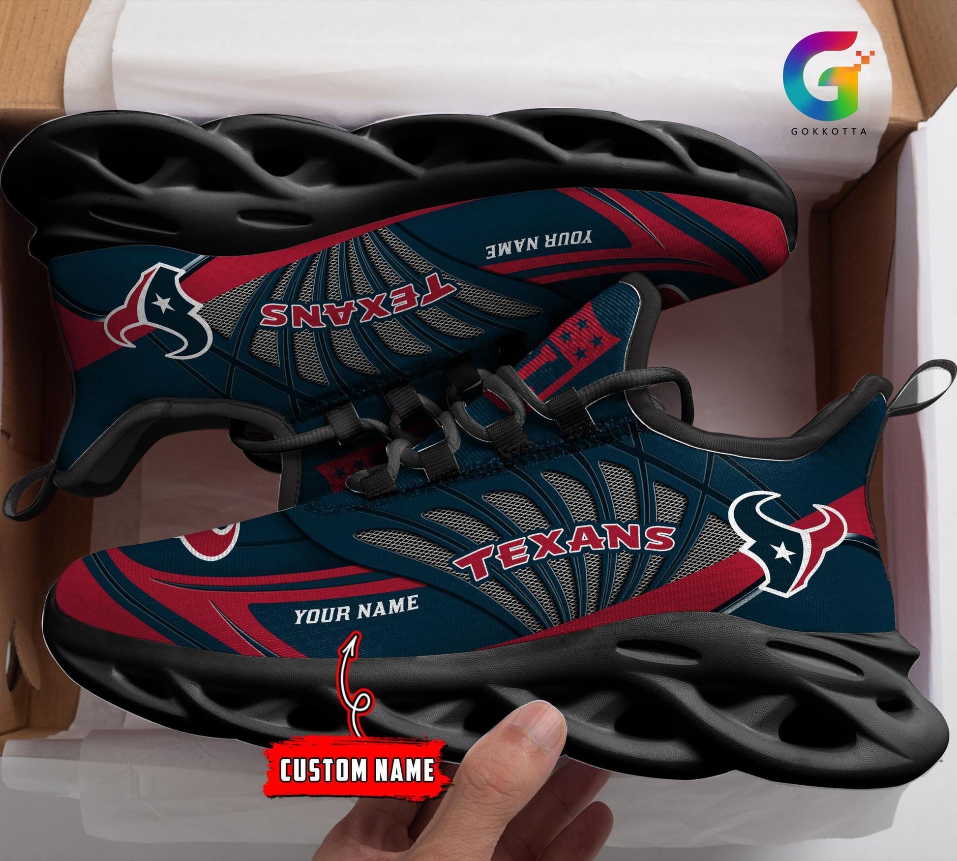 FoxnFish Houston Texans Max Soul Shoes Sneakers For Men And Women