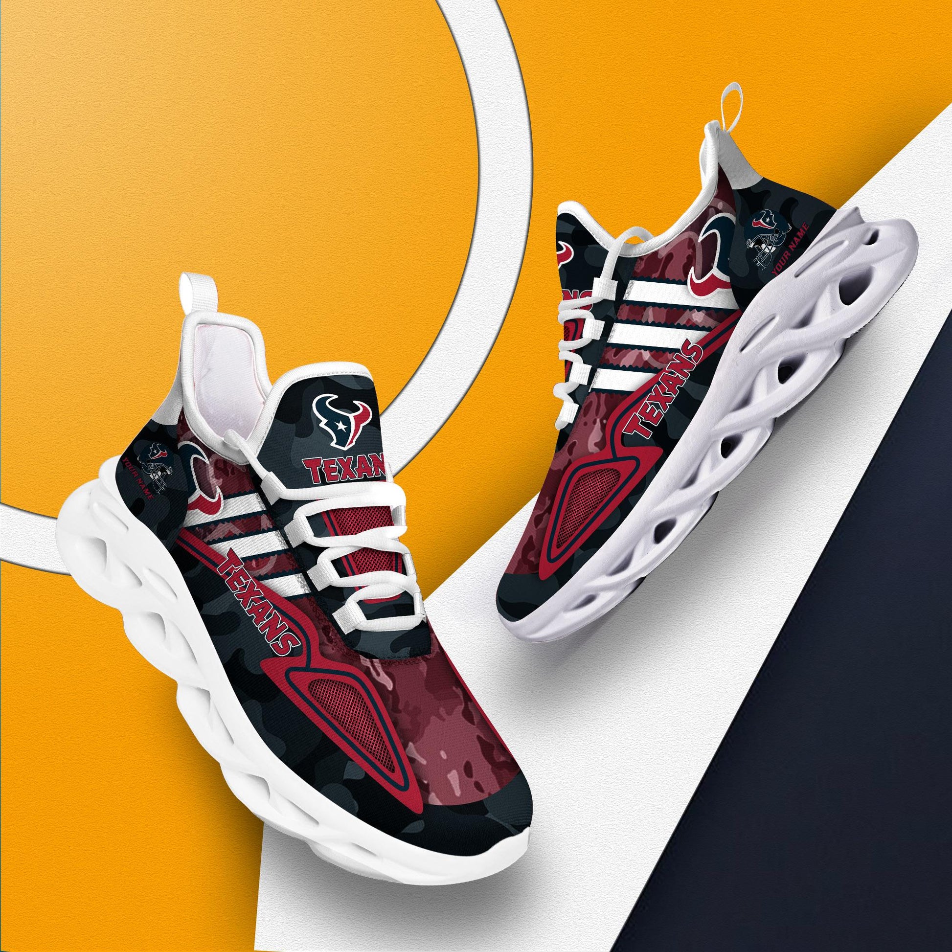 FoxnFish Houston Texans Max Soul Shoes Sneakers For Men And Women