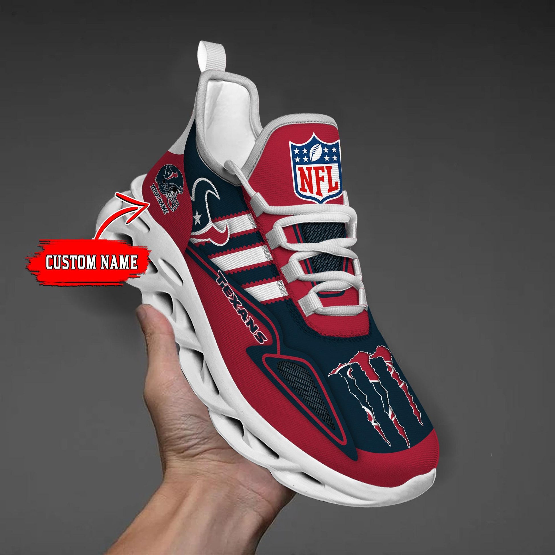 FoxnFish Houston Texans Max Soul Shoes Sneakers For Men And Women