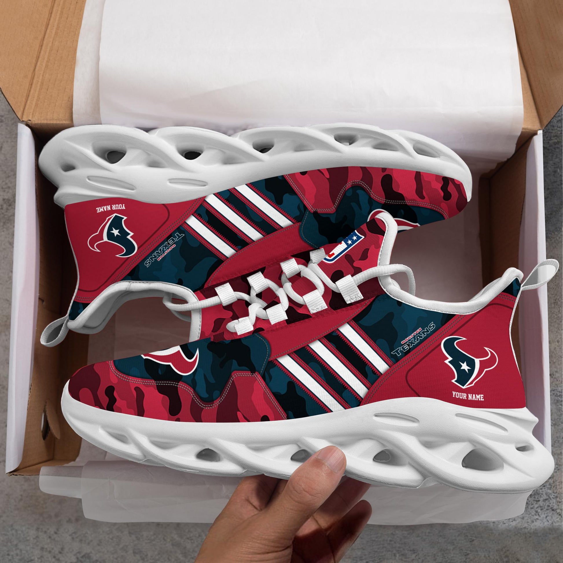 FoxnFish Houston Texans Max Soul Shoes Sneakers For Men And Women