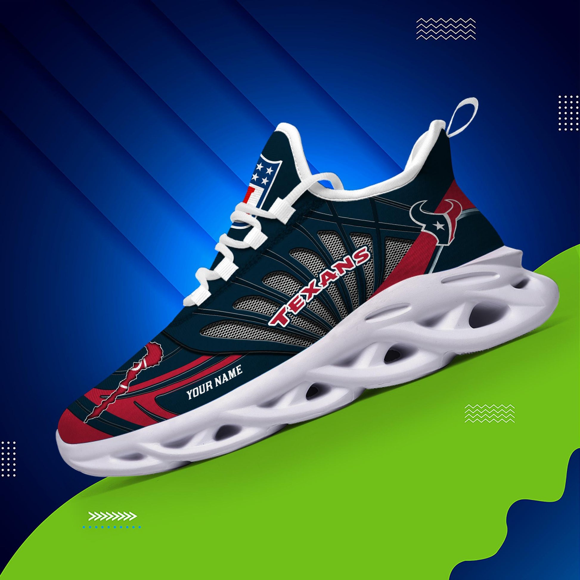 FoxnFish Houston Texans Max Soul Shoes Sneakers For Men And Women