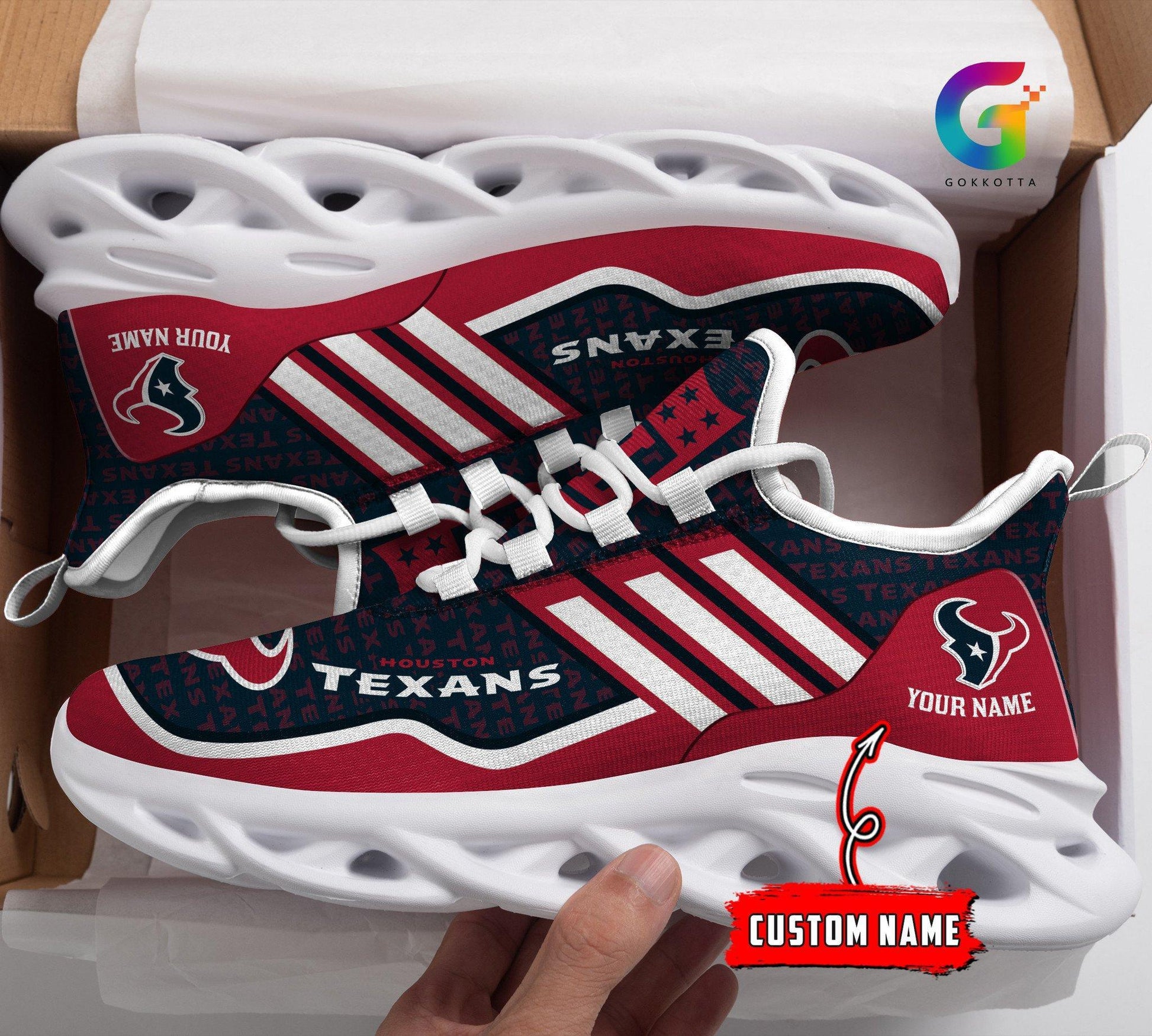 FoxnFish Houston Texans Max Soul Shoes Sneakers For Men And Women