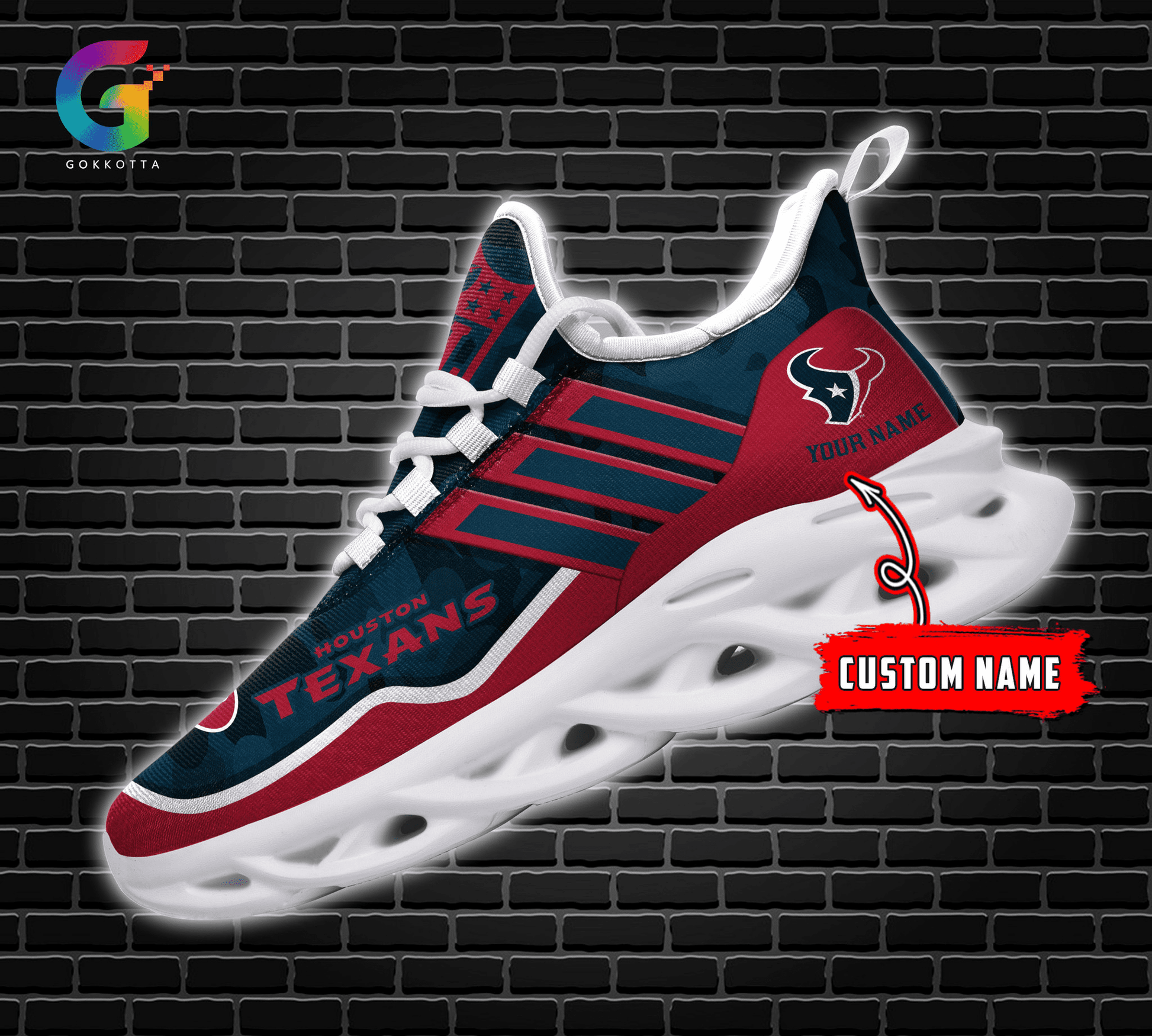 FoxnFish Houston Texans Max Soul Shoes Sneakers For Men And Women