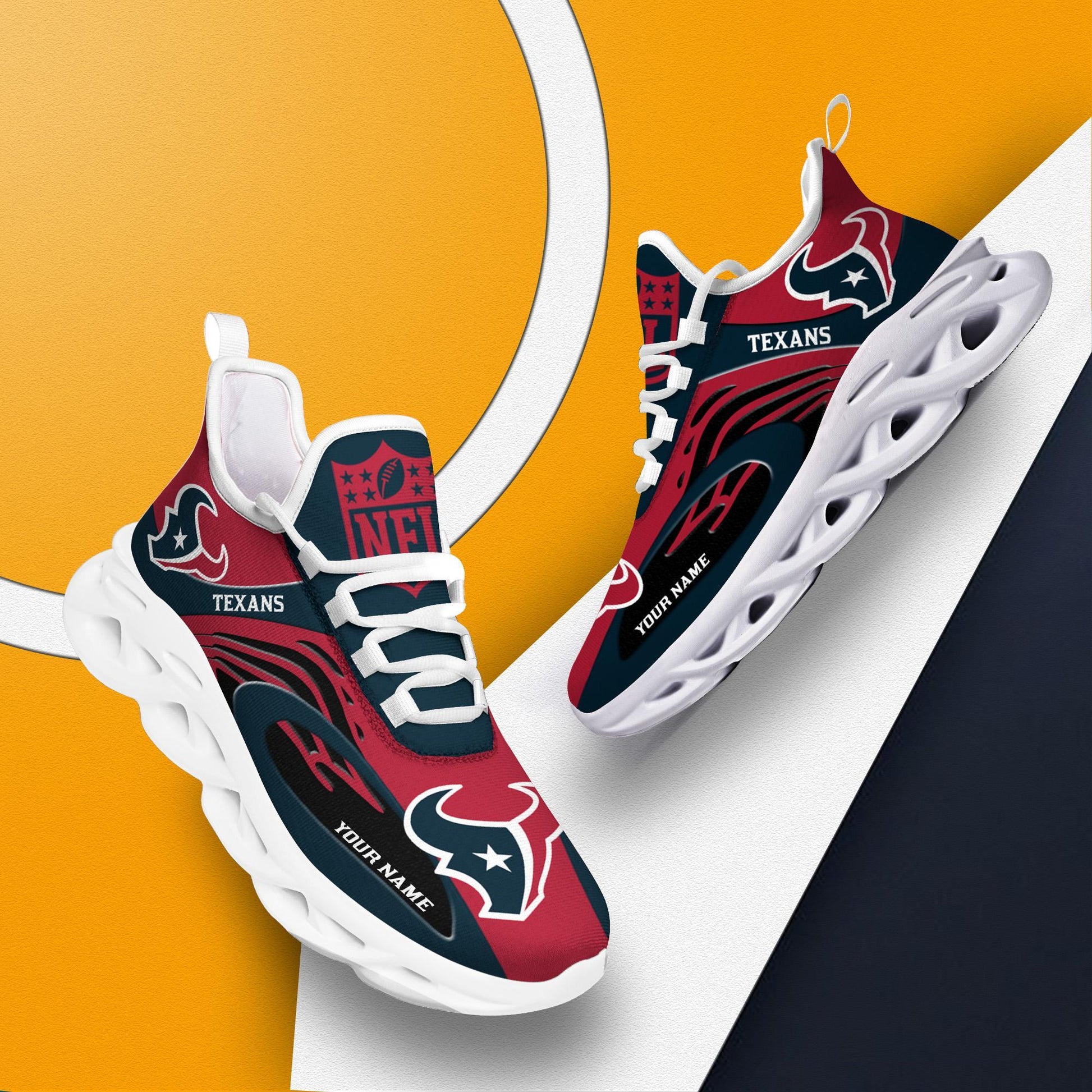 FoxnFish Houston Texans Max Soul Shoes Sneakers For Men And Women