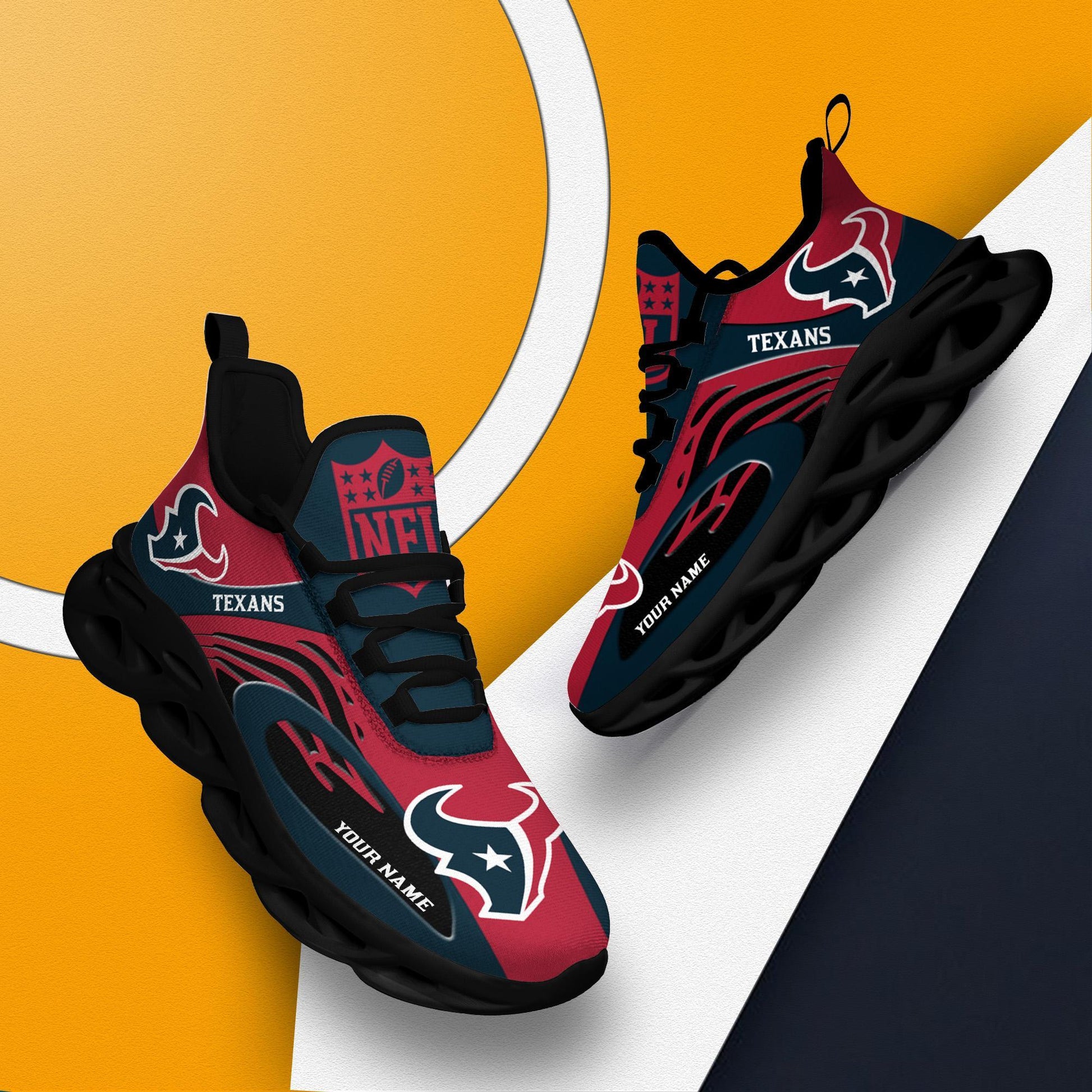 FoxnFish Houston Texans Max Soul Shoes Sneakers For Men And Women