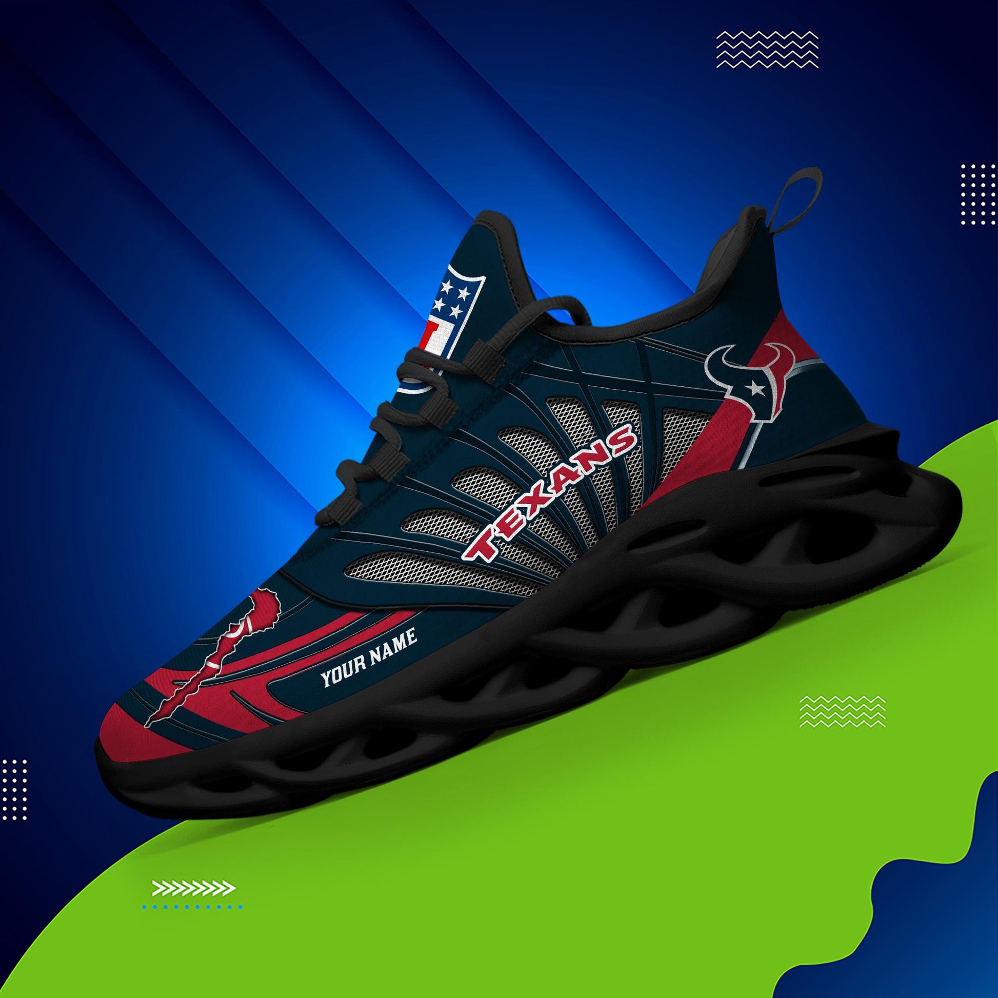 FoxnFish Houston Texans Max Soul Shoes Sneakers For Men And Women