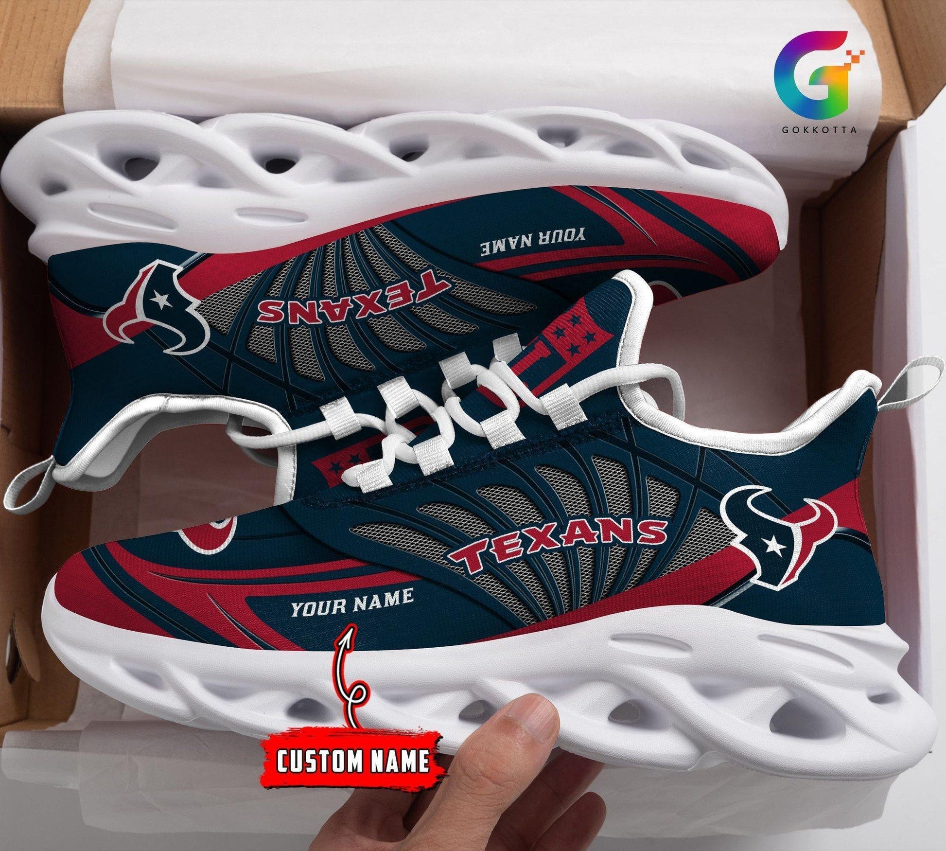 FoxnFish Houston Texans Max Soul Shoes Sneakers For Men And Women