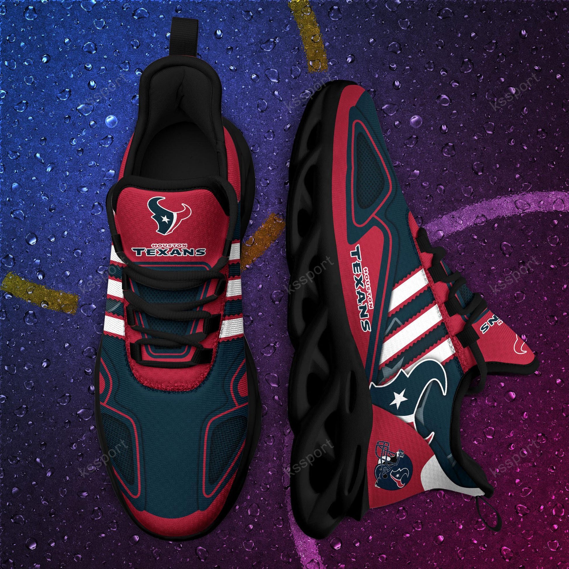 FoxnFish Houston Texans Max Soul Shoes Sneakers For Men And Women