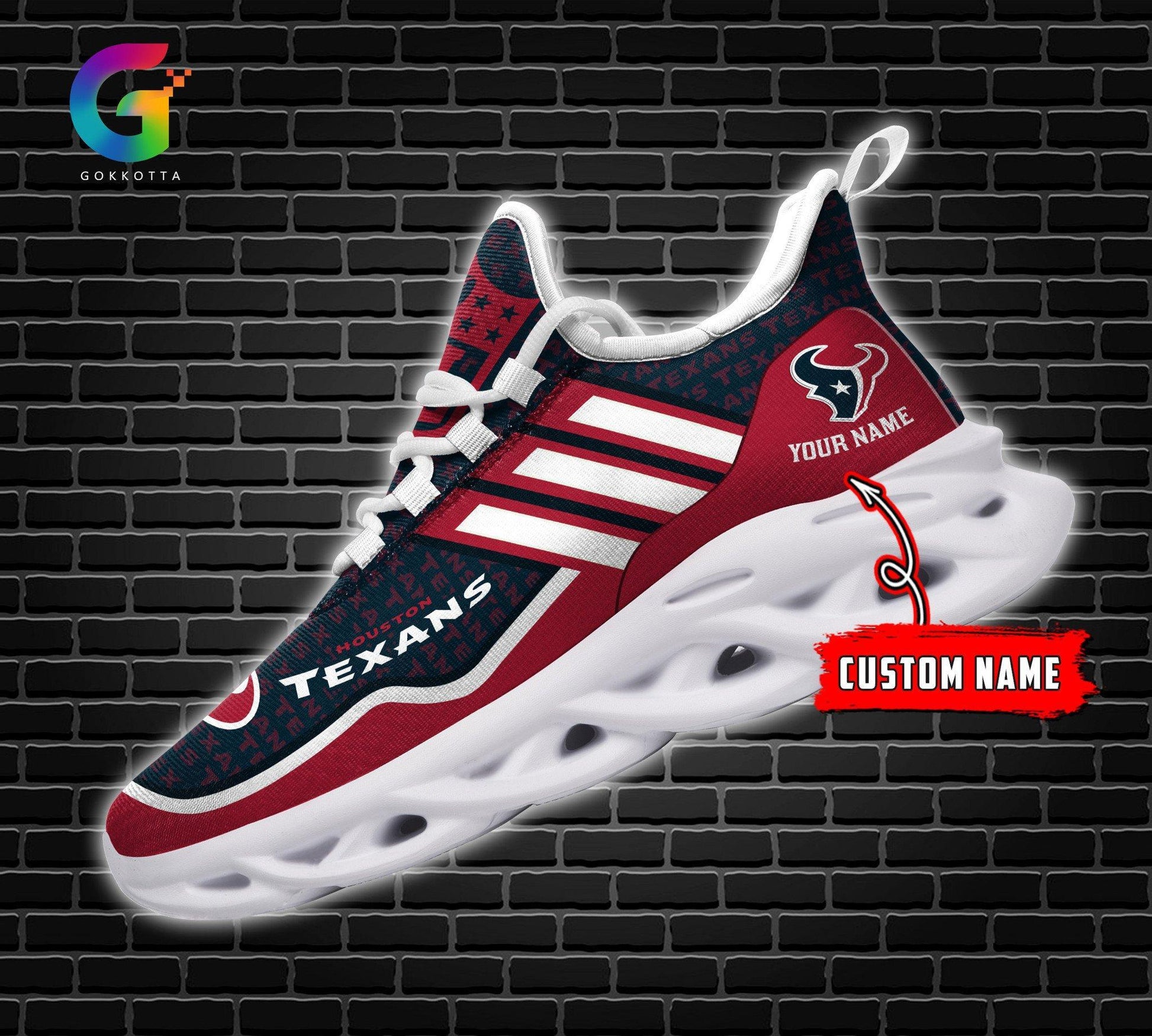 FoxnFish Houston Texans Max Soul Shoes Sneakers For Men And Women