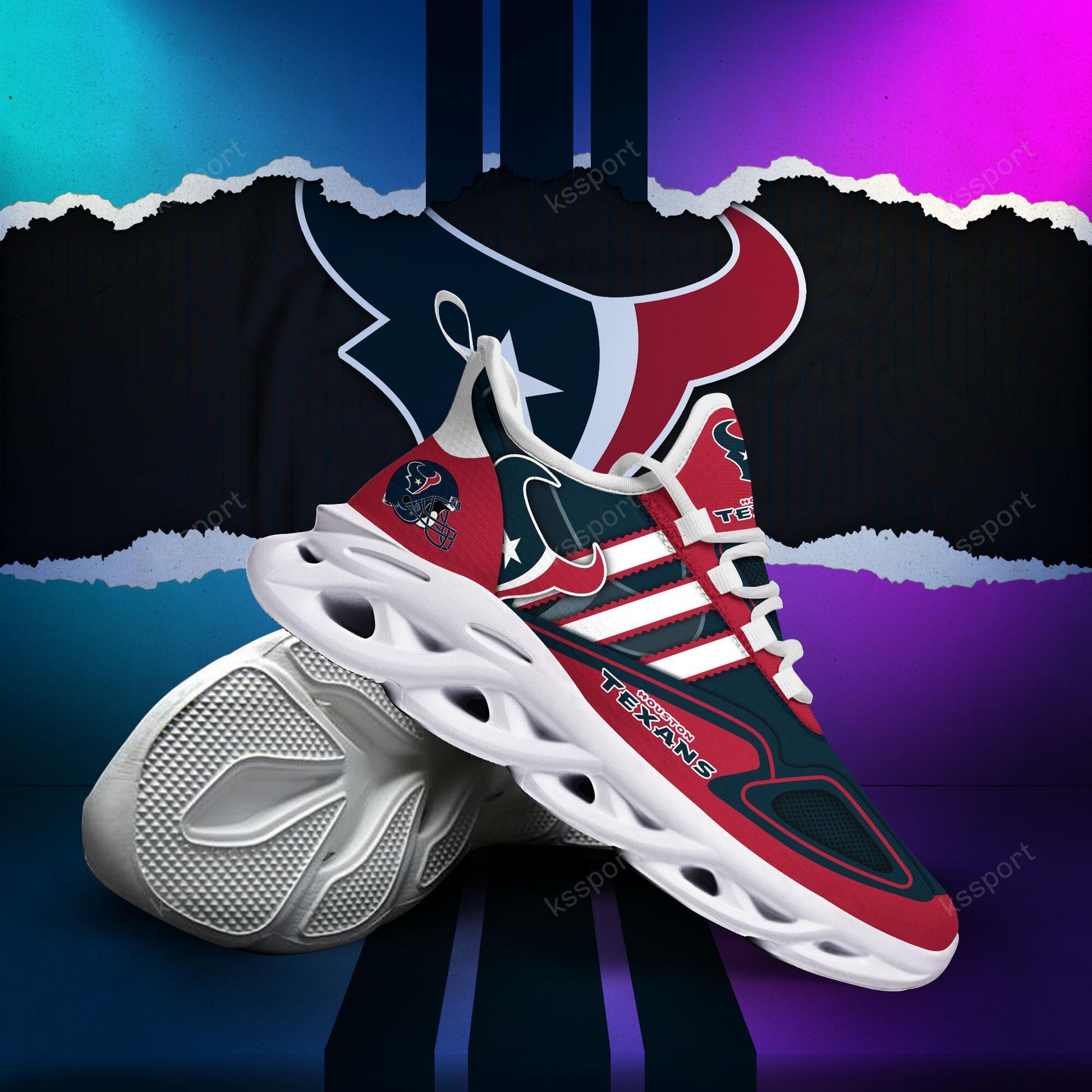 FoxnFish Houston Texans Max Soul Shoes Sneakers For Men And Women