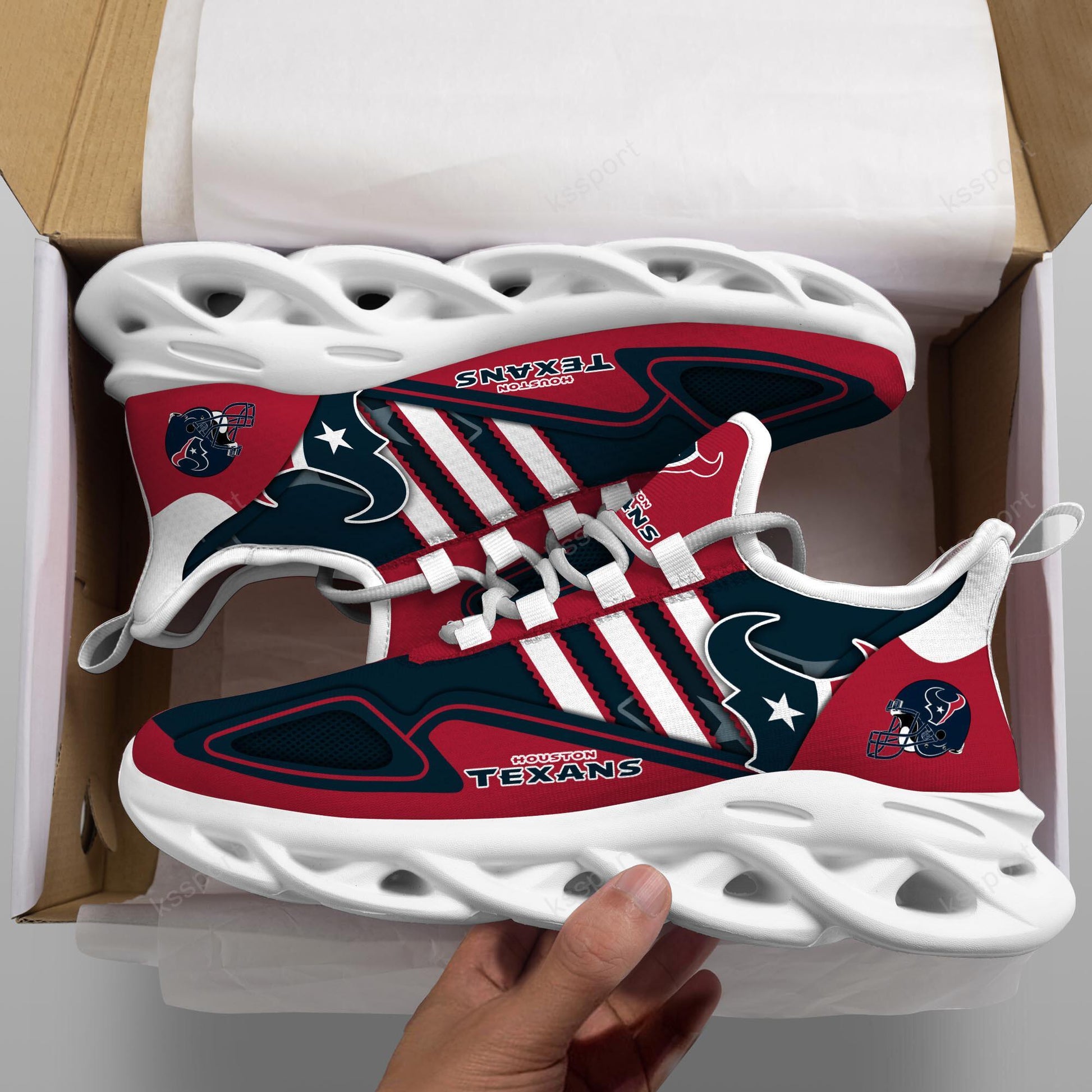 FoxnFish Houston Texans Max Soul Shoes Sneakers For Men And Women