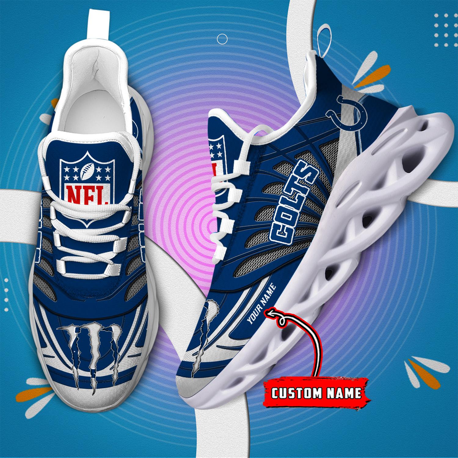 FoxnFish Indianapolis Colts Max Soul Shoes Sneakers For Men And Women