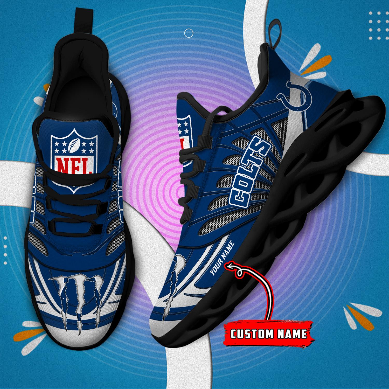 FoxnFish Indianapolis Colts Max Soul Shoes Sneakers For Men And Women