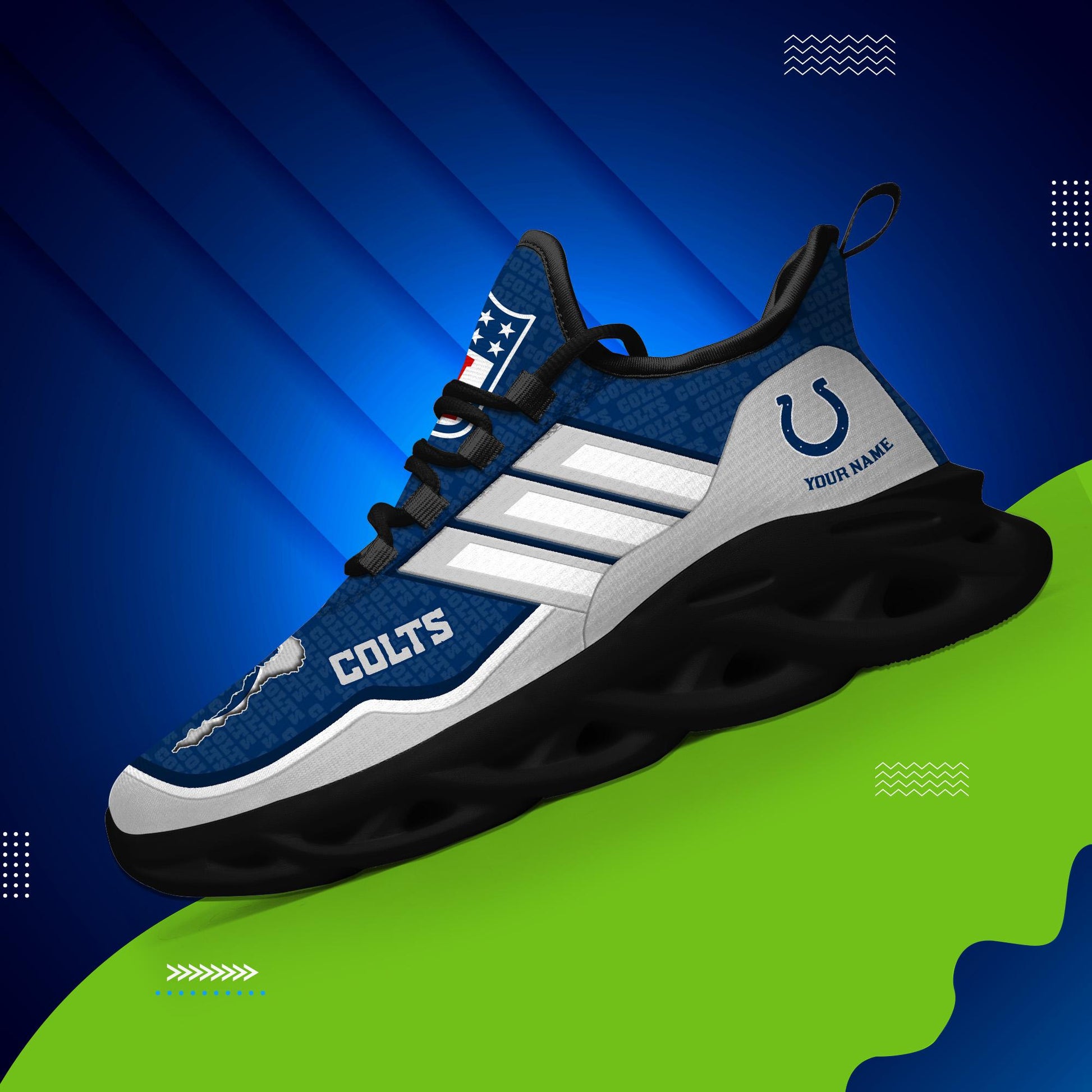 Arcticfootwear Indianapolis Colts Max Soul Shoes Sneakers For Men And Women