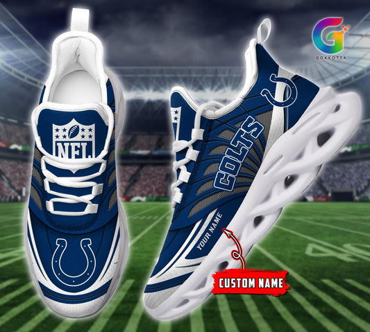 FoxnFish Indianapolis Colts Max Soul Shoes Sneakers For Men And Women