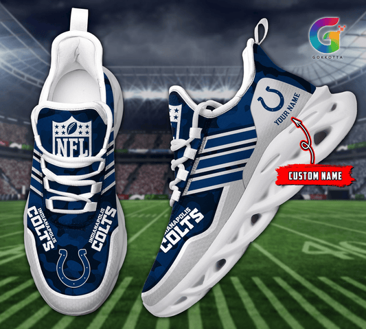 FoxnFish Indianapolis Colts Max Soul Shoes Sneakers For Men And Women