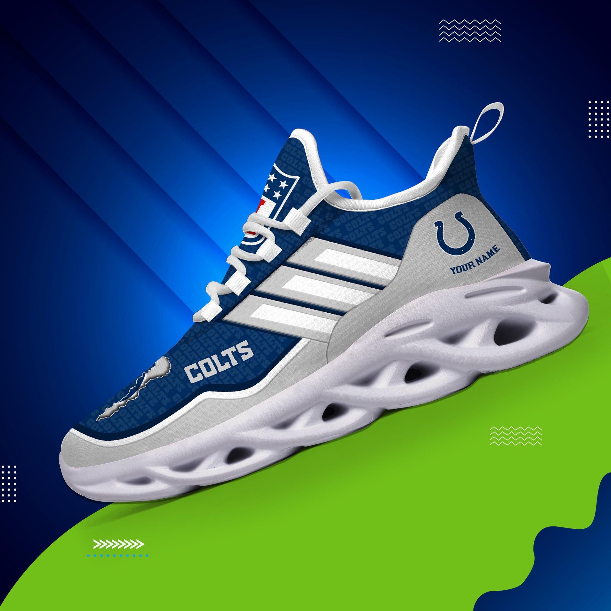 Arcticfootwear Indianapolis Colts Max Soul Shoes Sneakers For Men And Women