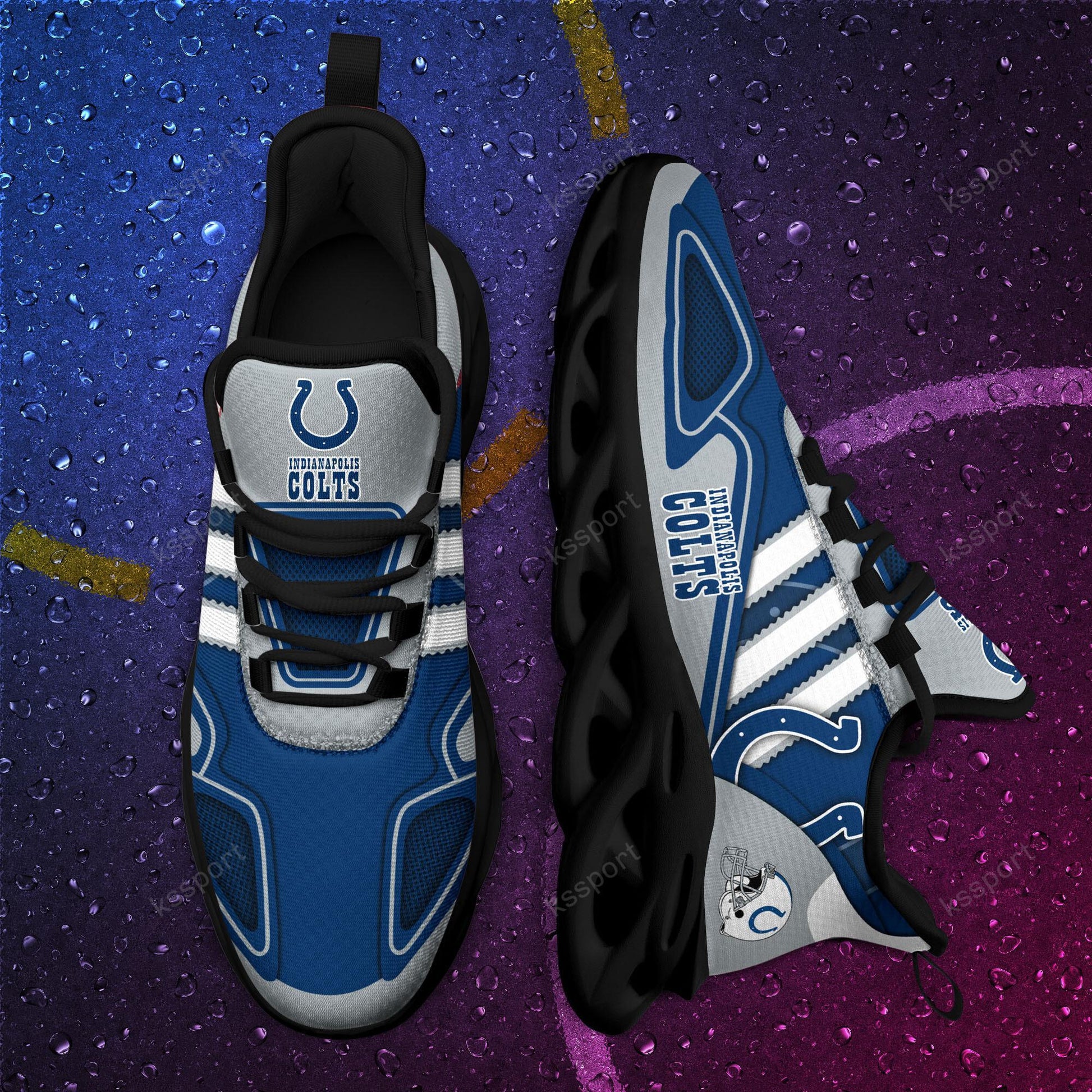 FoxnFish Indianapolis Colts Max Soul Shoes Sneakers For Men And Women