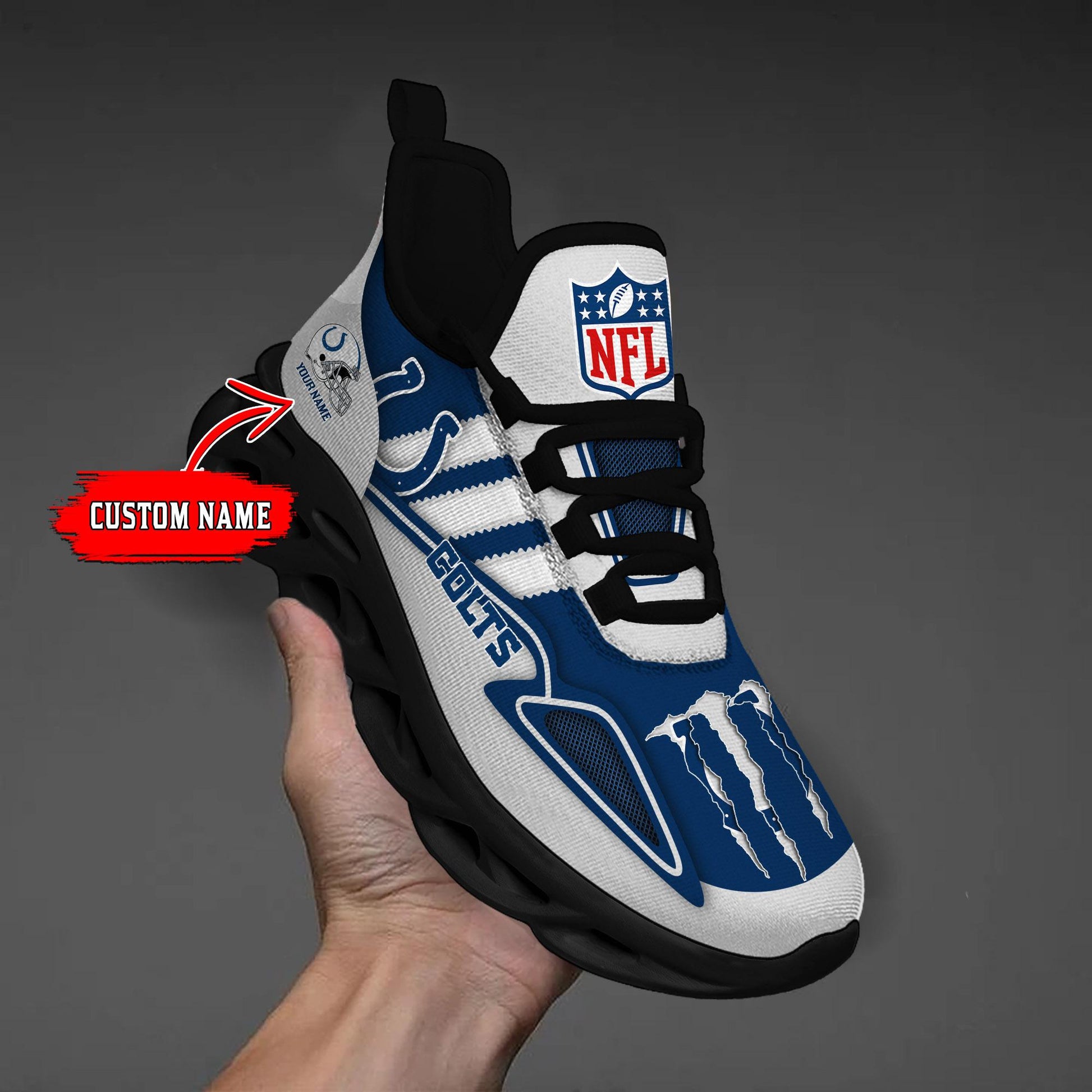 FoxnFish Indianapolis Colts Max Soul Shoes Sneakers For Men And Women