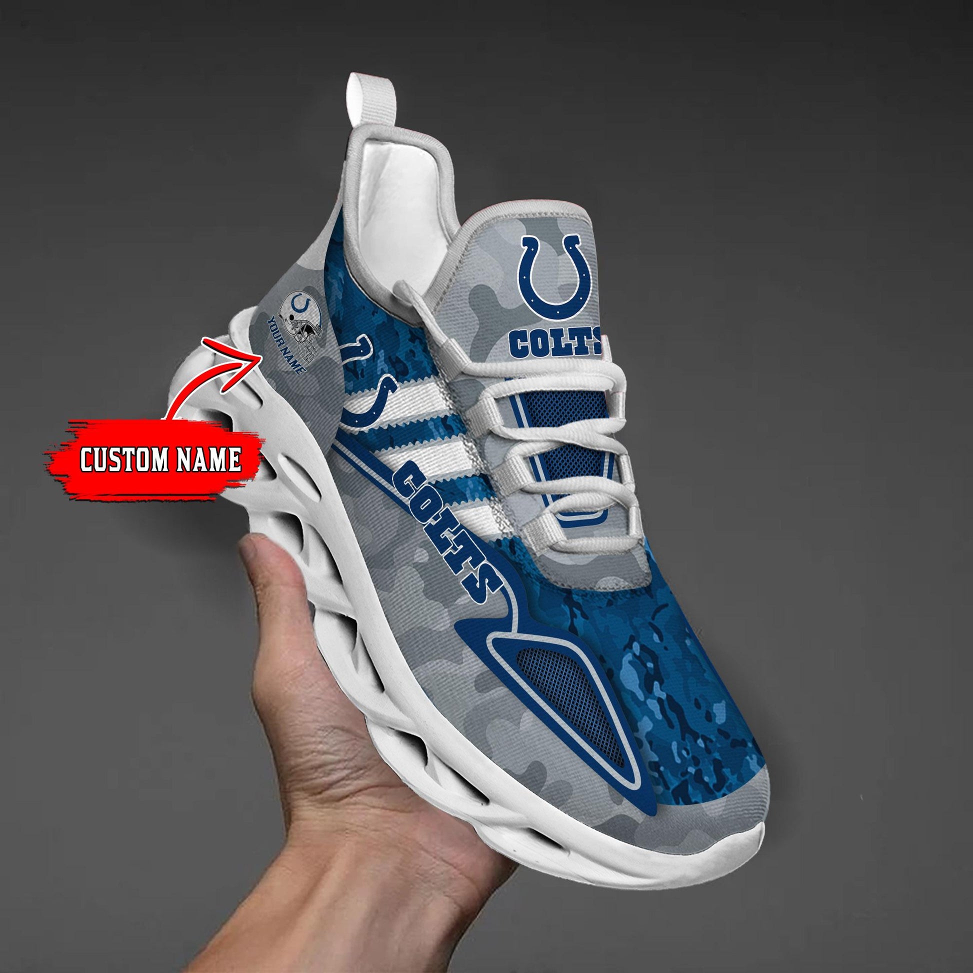 FoxnFish Indianapolis Colts Max Soul Shoes Sneakers For Men And Women