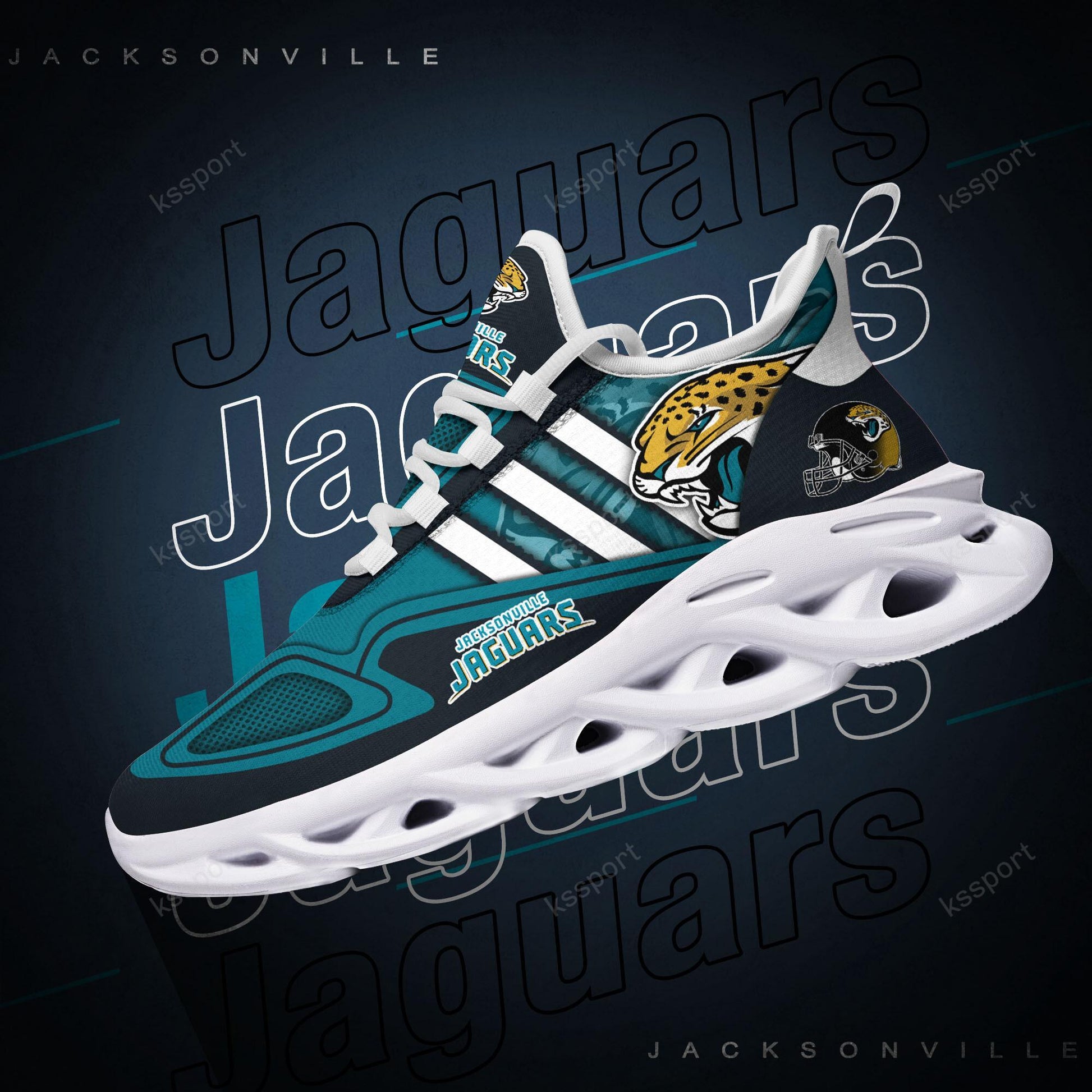 FoxnFish Jacksonville Jaguars Max Soul Shoes Sneakers For Men And Women