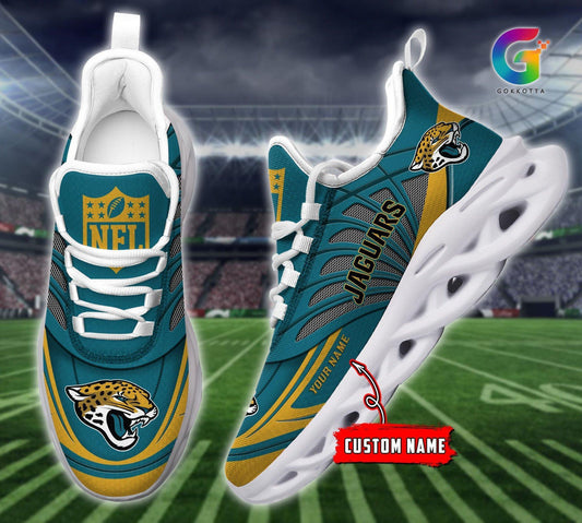 FoxnFish Jacksonville Jaguars Max Soul Shoes Sneakers For Men And Women