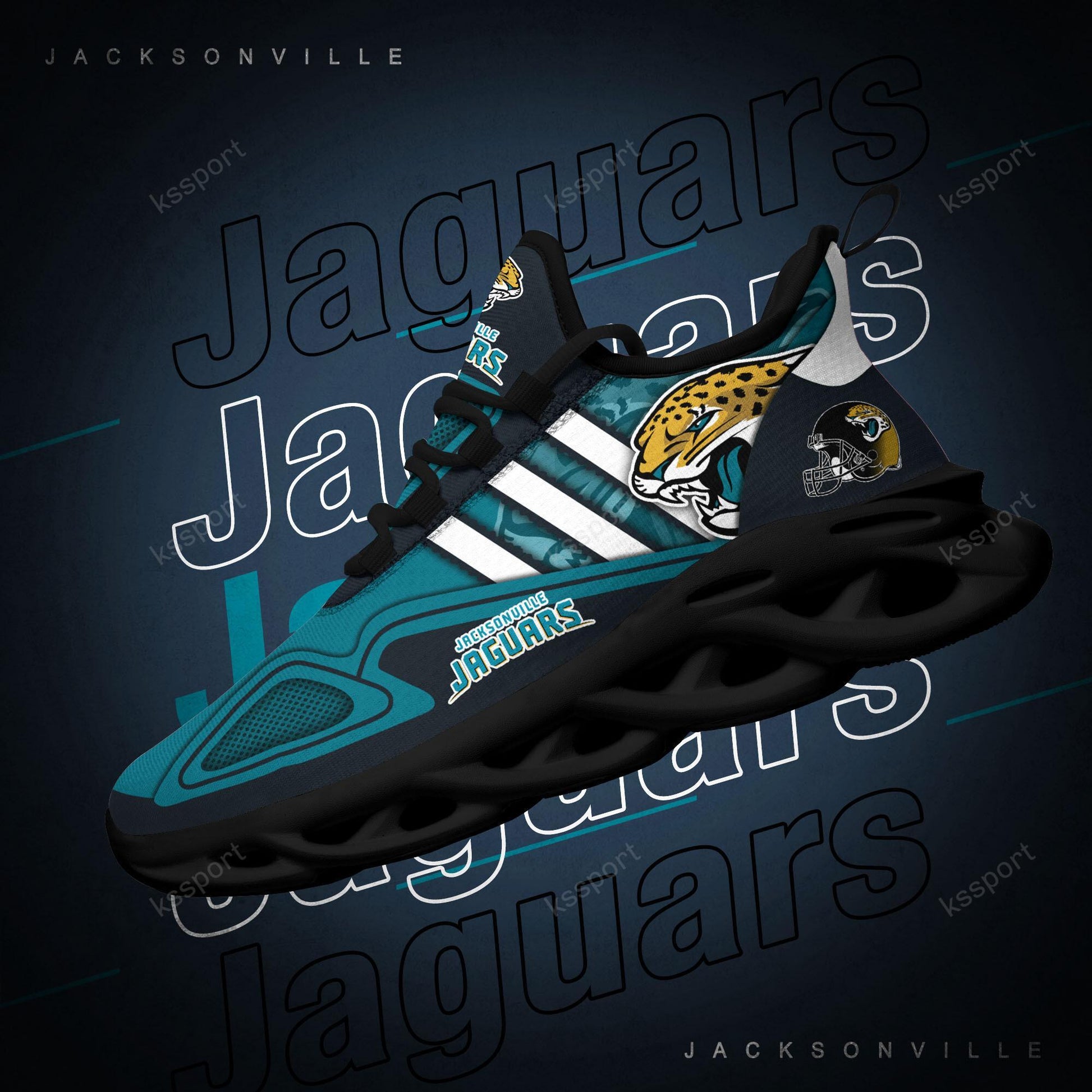 FoxnFish Jacksonville Jaguars Max Soul Shoes Sneakers For Men And Women